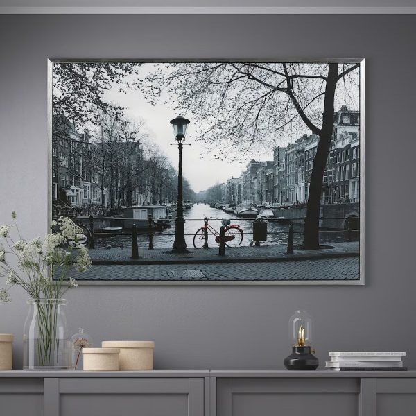 VILSHULT Cuadro Amsterdam Bicicleta Roja - Imagen 2