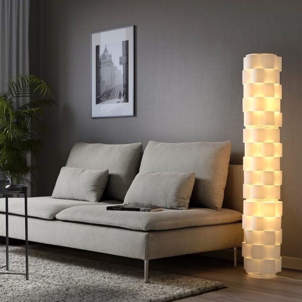 LAGTRYCK Lámpara de Piso Blanca Armada - Imagen 4