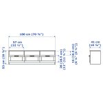 BRIMNES Mueble TV Blanco Grande ARMADO - Imagen 6