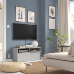 SPIKSMED Mueble de TV Gris ARMADO - Imagen 2