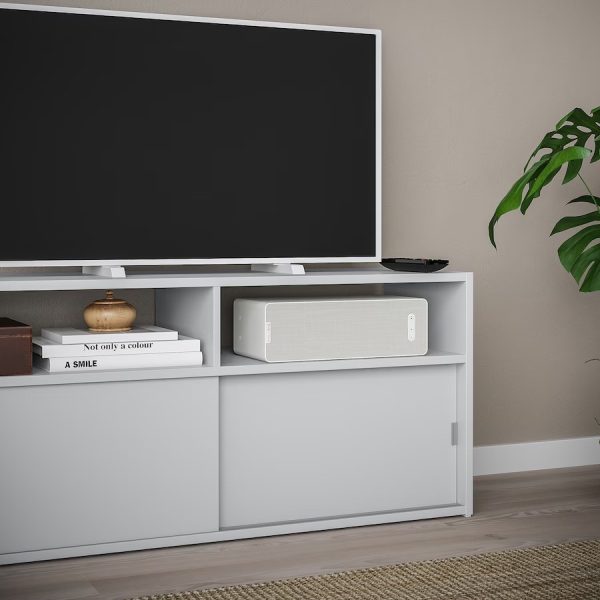 SPIKSMED Mueble de TV Gris ARMADO - Imagen 4