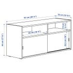 SPIKSMED Mueble de TV Gris ARMADO - Imagen 6