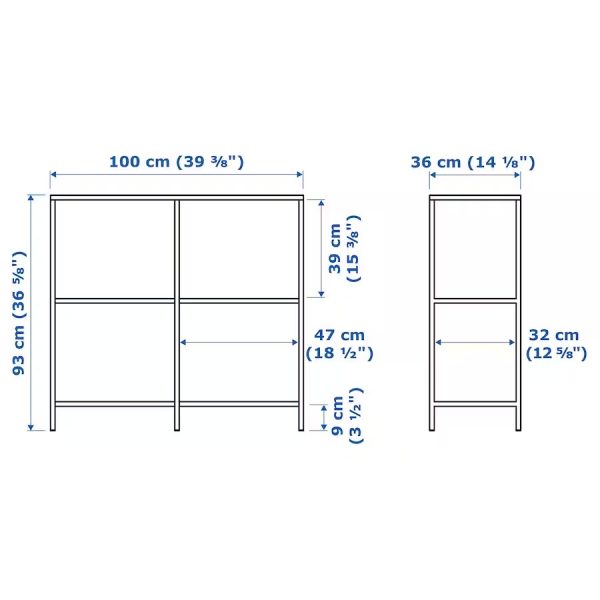 VITTSJO Estantería Negra Mediana - Imagen 6