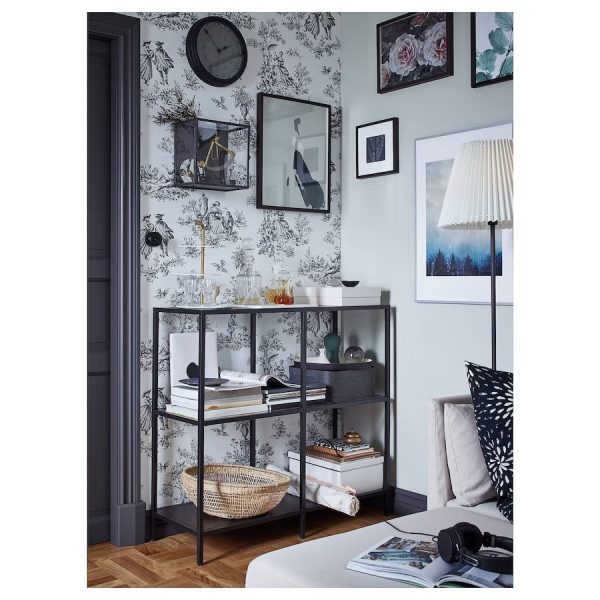 VITTSJO Estantería Negra Mediana - Imagen 4