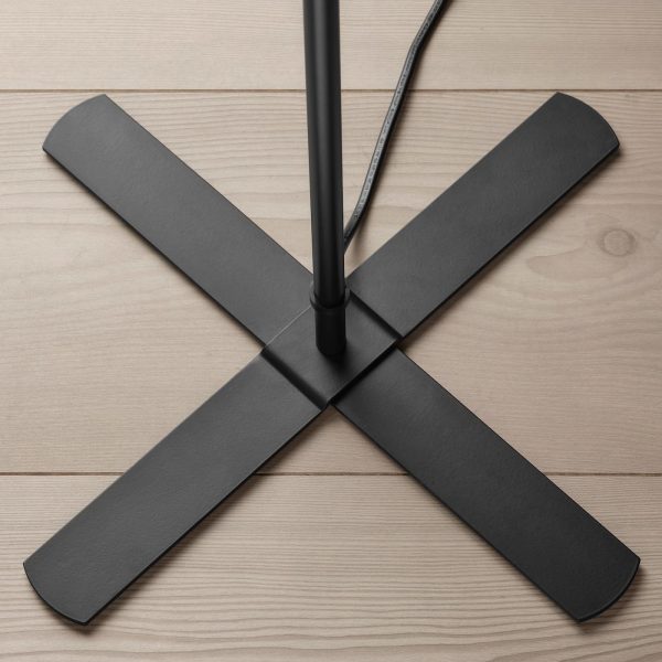 BARLAST, Lámpara de pie, negro/blanco, 59 " - Imagen 3