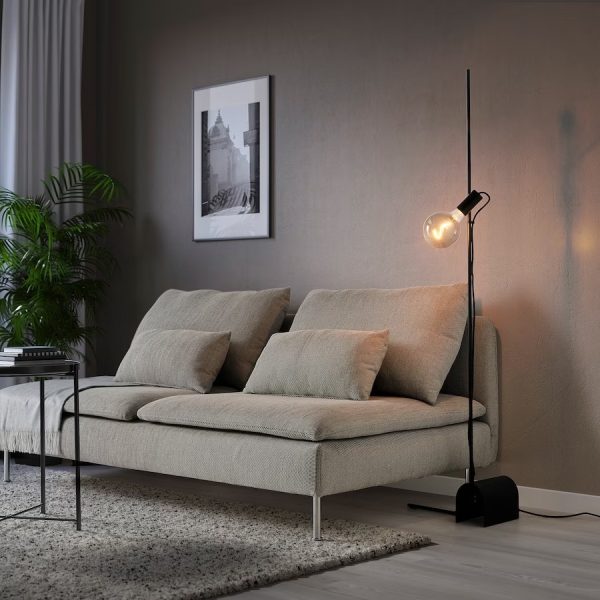 HARSLINGA, Lámpara de pie, Negro-ARMADA - Imagen 2