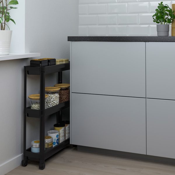 VESKEN Carrito Negro Delgado - Imagen 2