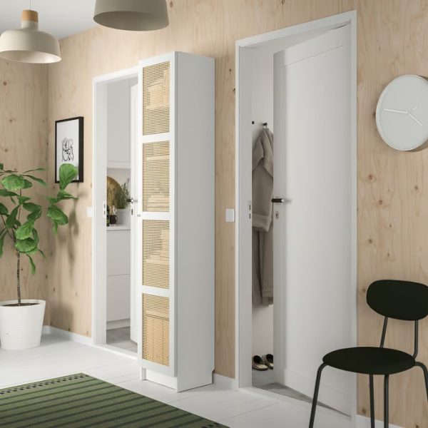 BILLY Librero Blanco Delgado Con Puerta - Imagen 2