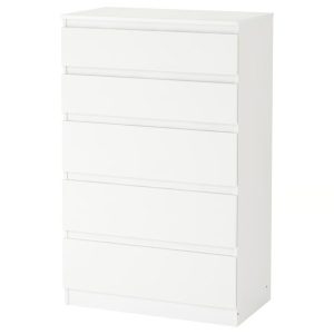 KULLEN Gavetero 5 gavetas Blanco