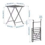 TARNO Mesa y 2 Sillas de Madera Verde - Imagen 5