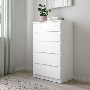 KULLEN Gavetero 5 gavetas Blanco