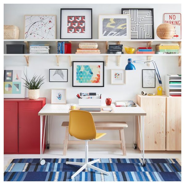 LAGKAPTEN Sobre Blanco Efecto Lunar para Escritorio 140 CM - Imagen 5