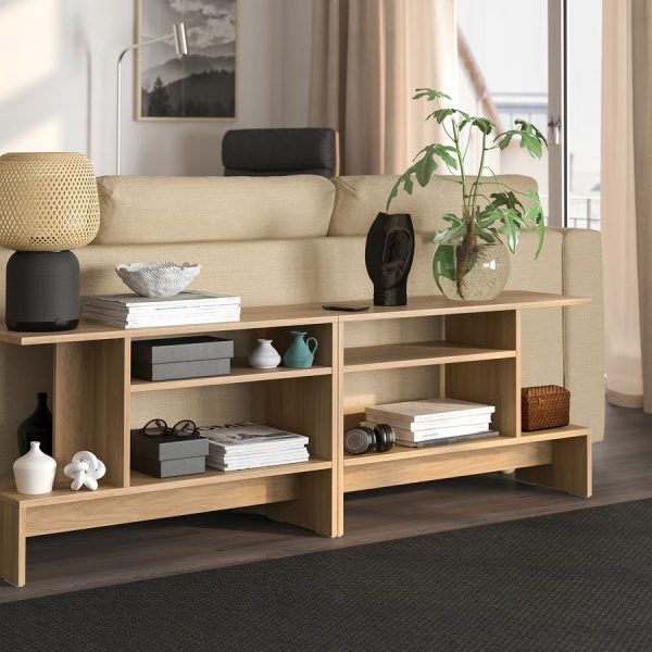 HOLMERUD Mesa auxiliar, efecto roble-ARMADA - Imagen 2