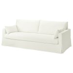HYLTARP Sofá Blanco de Tres Puestos Desenfundable