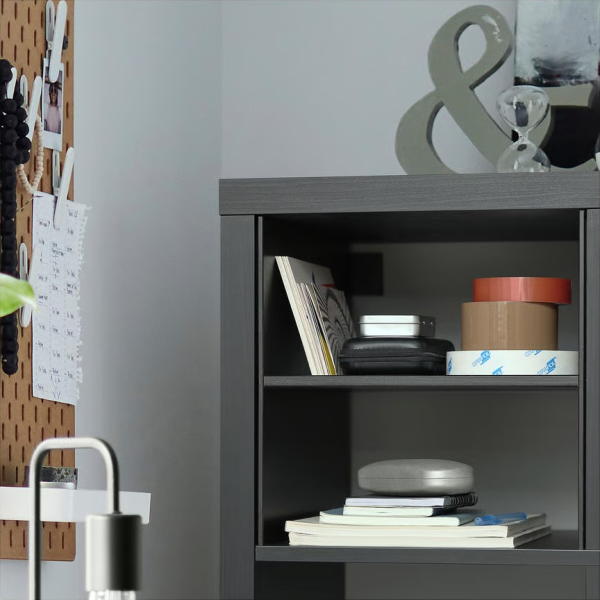 KALLAX Insert Divisor, negro-marrón - Imagen 2