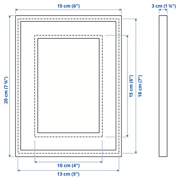 RODALM Marco Blanco 15cmx20cm - Imagen 3
