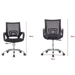 Silla de Oficina con Base Plateada - Imagen 4