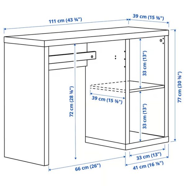 KALLAX Escritorio Color Natural - Imagen 4