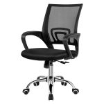 Silla de Oficina con Base Plateada