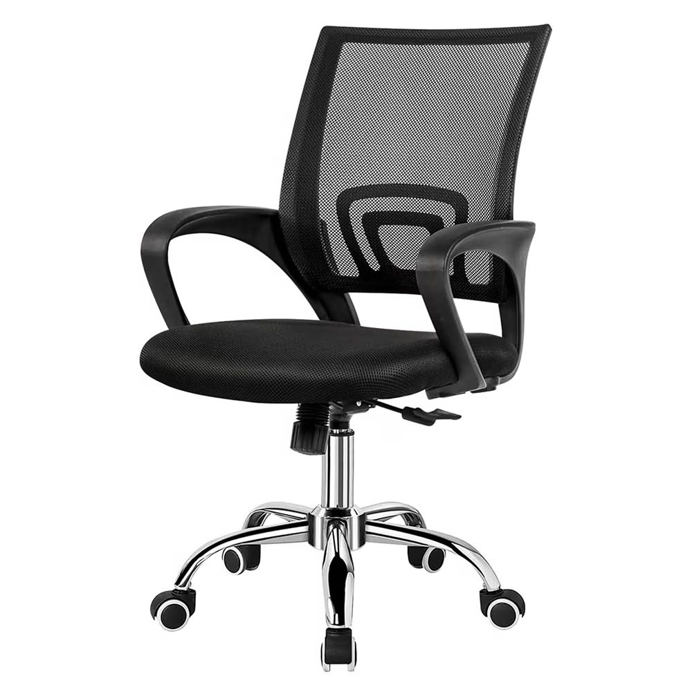 SILLA DE OFICINA DECOEXPRESSPTY Silla de Oficina con Base Plateada - Imagen 1