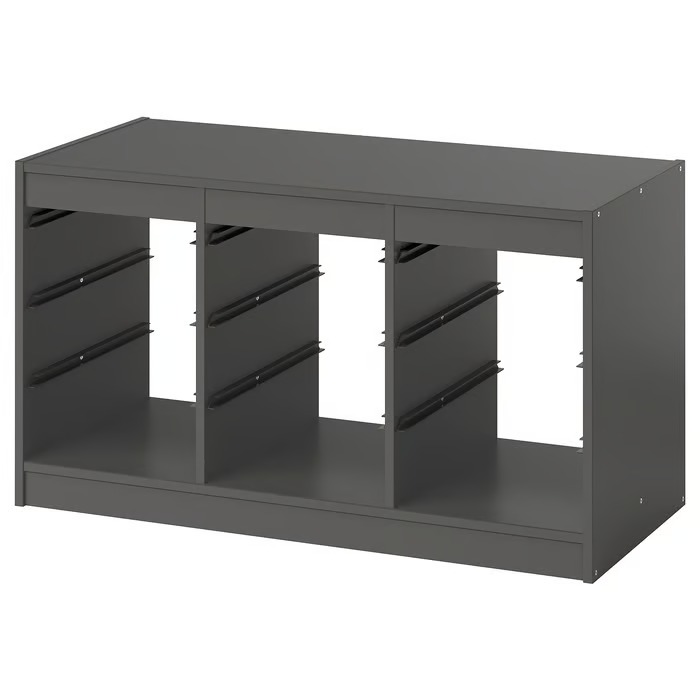 TROFAST ESTANTE HORIZONTAL COLOR GRIS OSCURO IKEA PANAMA (1) TROFAST Estante Horizontal en Color Gris Oscuro - Imagen 1