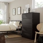 MALM Gavetero Negro-Marrón De 6 Gavetas Vertical - Imagen 2