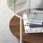 VITTSJO Mesita de Centro de Acero en Color Beige - Imagen 3