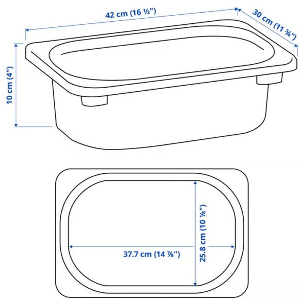TROFAST Caja Mediana Color Naranja - Imagen 4