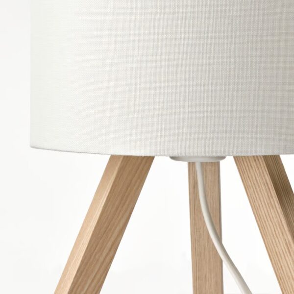 STORSEGEL Lámpara de Mesa, Color Ceniza Blanco - Imagen 3