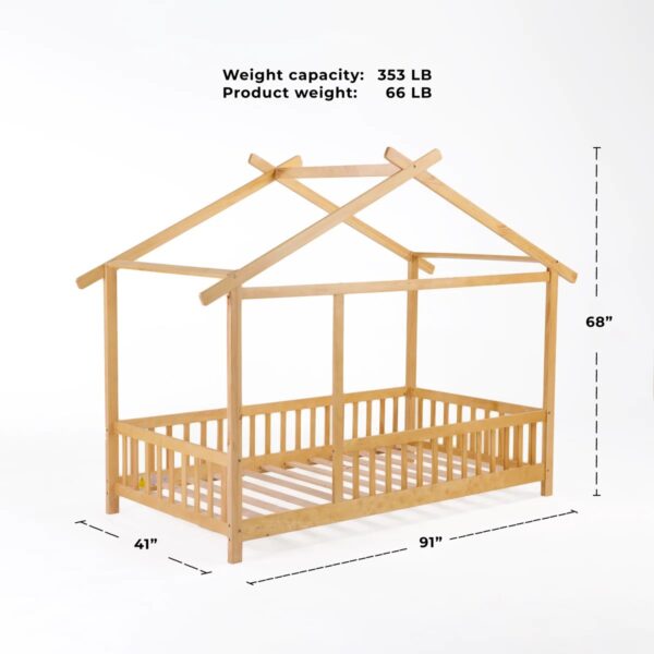 Cama infantil de madera maciza - Imagen 3