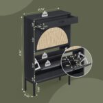 Gabinete de Almacenamiento de Zapatos de Ratán Natural - Imagen 3