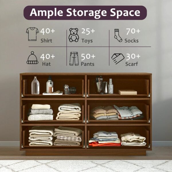 Cómoda de madera 6 gavetas - Imagen 3