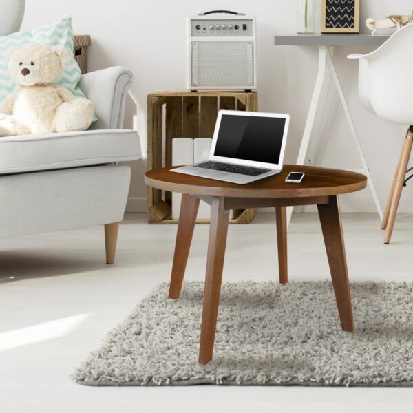 Mesa de centro individual Calixto de madera maciza - Imagen 3