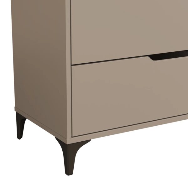 Cómoda Taupe de 5 cajones - Imagen 2