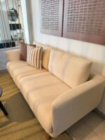 Sofá de 3 Puestos en Tela Beige